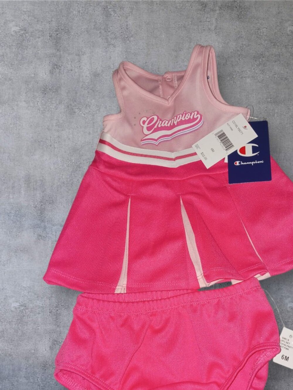 Champion Baby Girls Cheerleader Outfit Set Pink Size 6M NWT